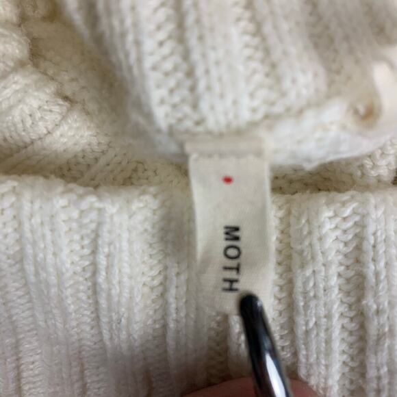 Anthropology Moth White Sleeveless Turtleneck Column Sweater Dress - Size  XS - Picture 6 of 12